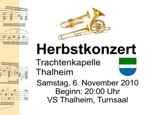 Herbstkonzert 2010, Trachtenkapelle Thalheim