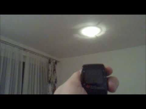Video: TI Chronos (MSP430) Controlling My Bedroom Light