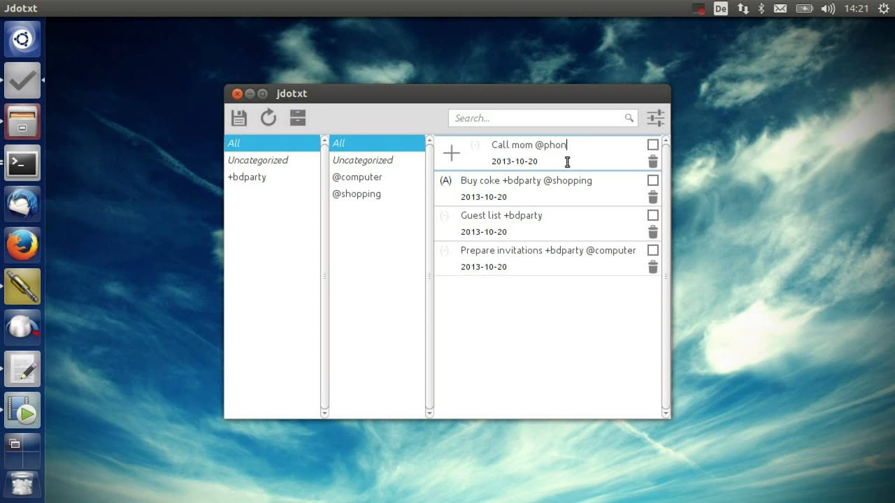 Video: jdotxt - an open source, cross-platform todo.txt desktop client